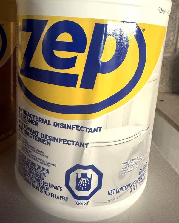 Zep Antibacterial Disinfectant & Cleaner bottle
